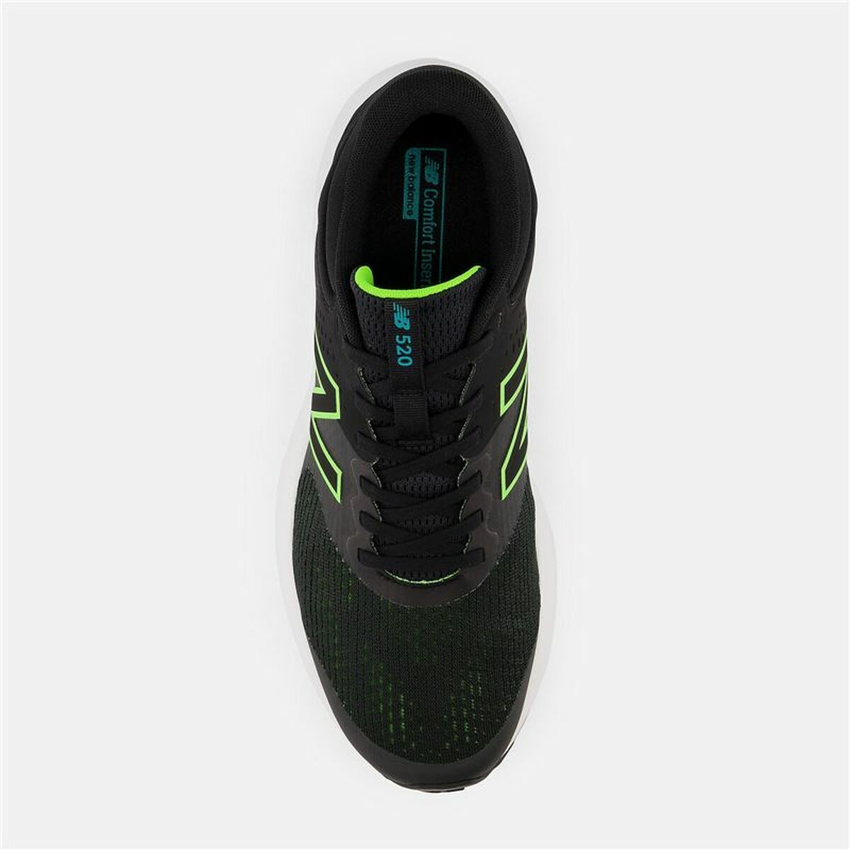 New Balance 520v7 Black Running Shoes - Mens Athletic Trainers for Running & Fitness