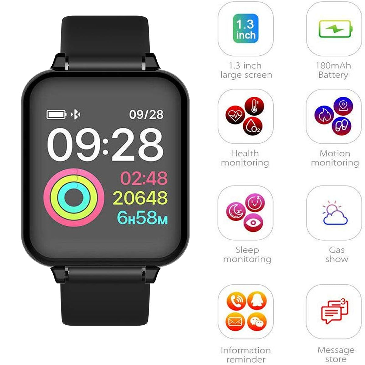 Smart Fitness Watch - Total Wellness Sports Activity Tracker for Running, Fitness & Health Monitoring
