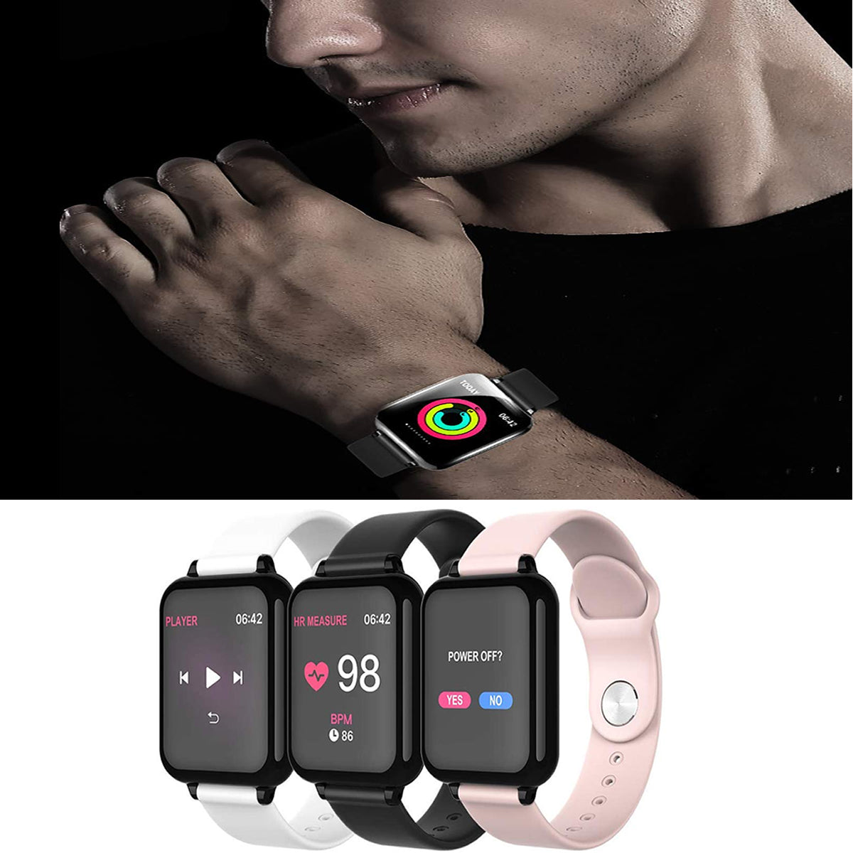 Smart Fitness Watch - Total Wellness Sports Activity Tracker for Running, Fitness & Health Monitoring