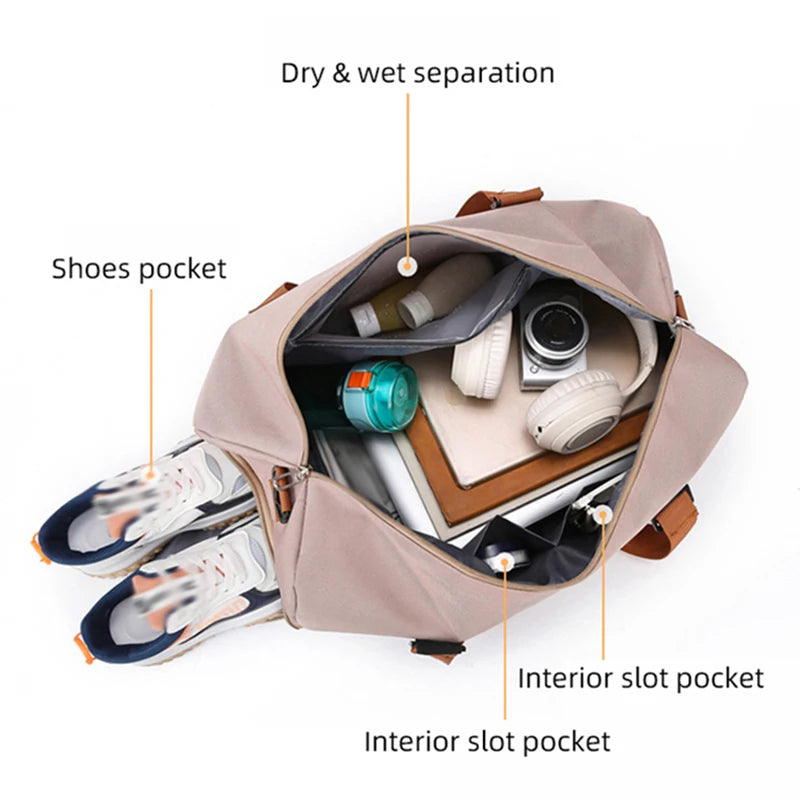 Premium Gym Duffel Bag - Multi-Functional Sports & Travel
