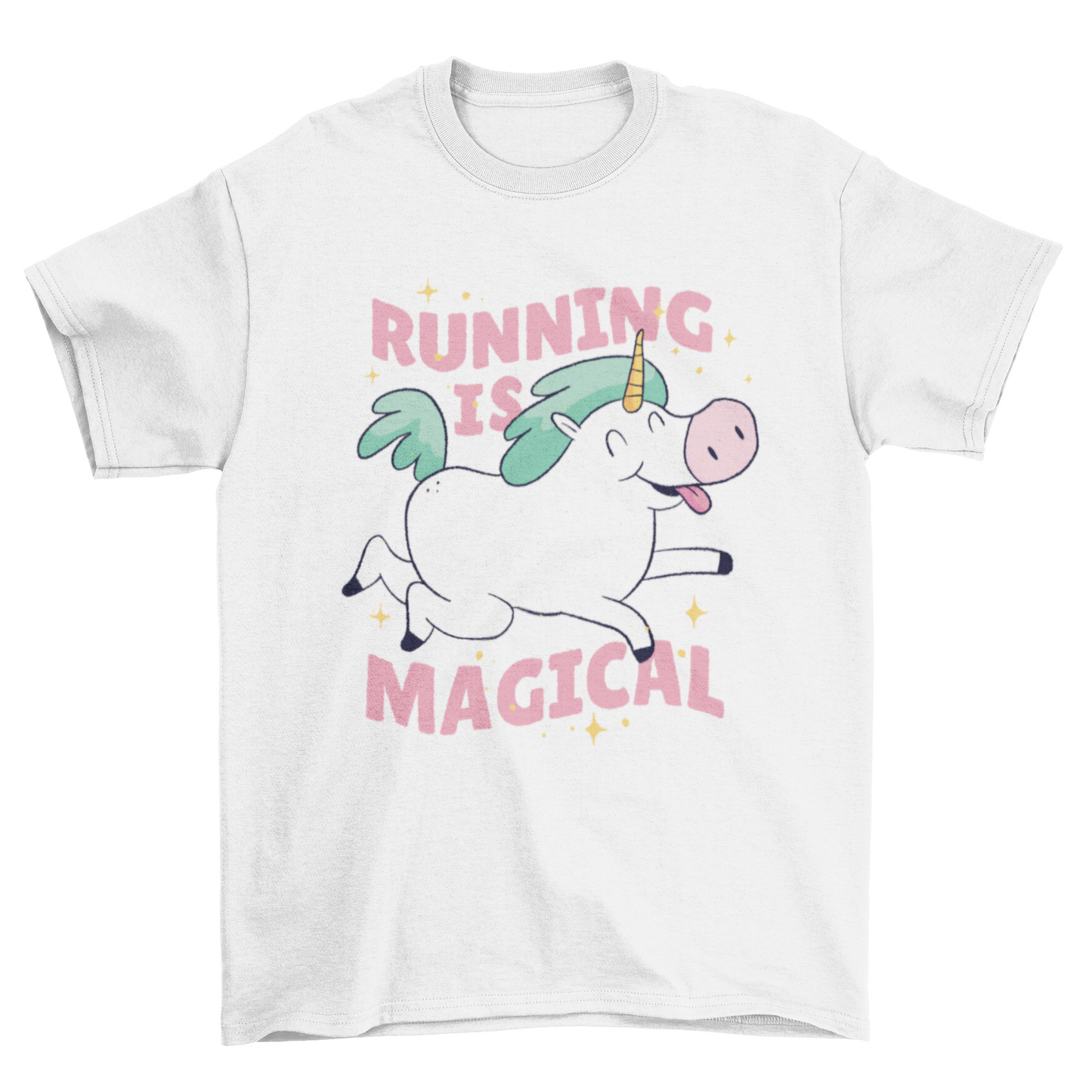 Unicorn Running T-Shirt - Running Is Magical - Fun Athletic Tee for Runners & Fitness Enthusiasts