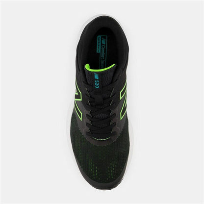 New Balance 520v7 Black Running Shoes - Mens Athletic Trainers for Running & Fitness