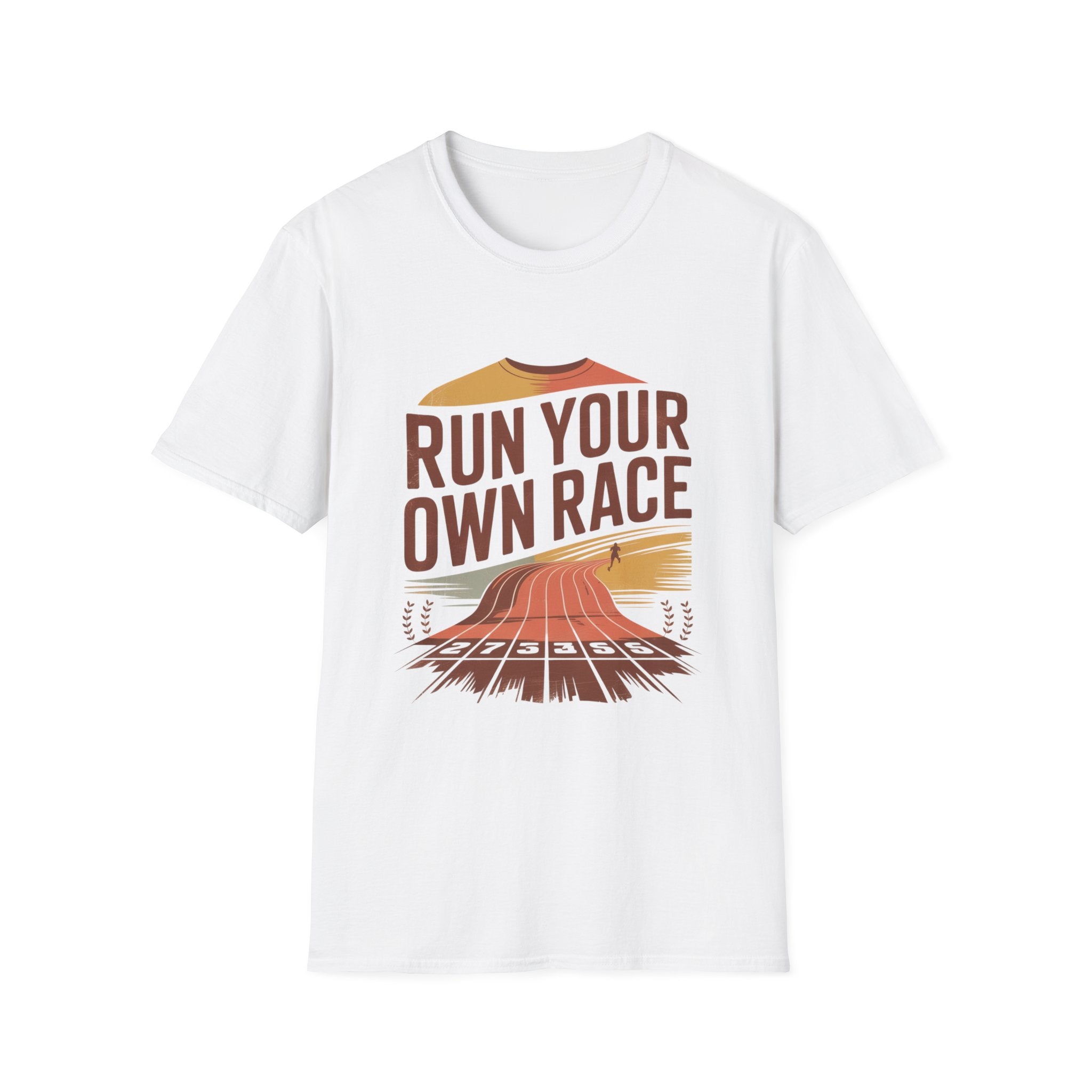 Inspirational Running T-Shirt: 'Run Your Own Race' Unisex Tee