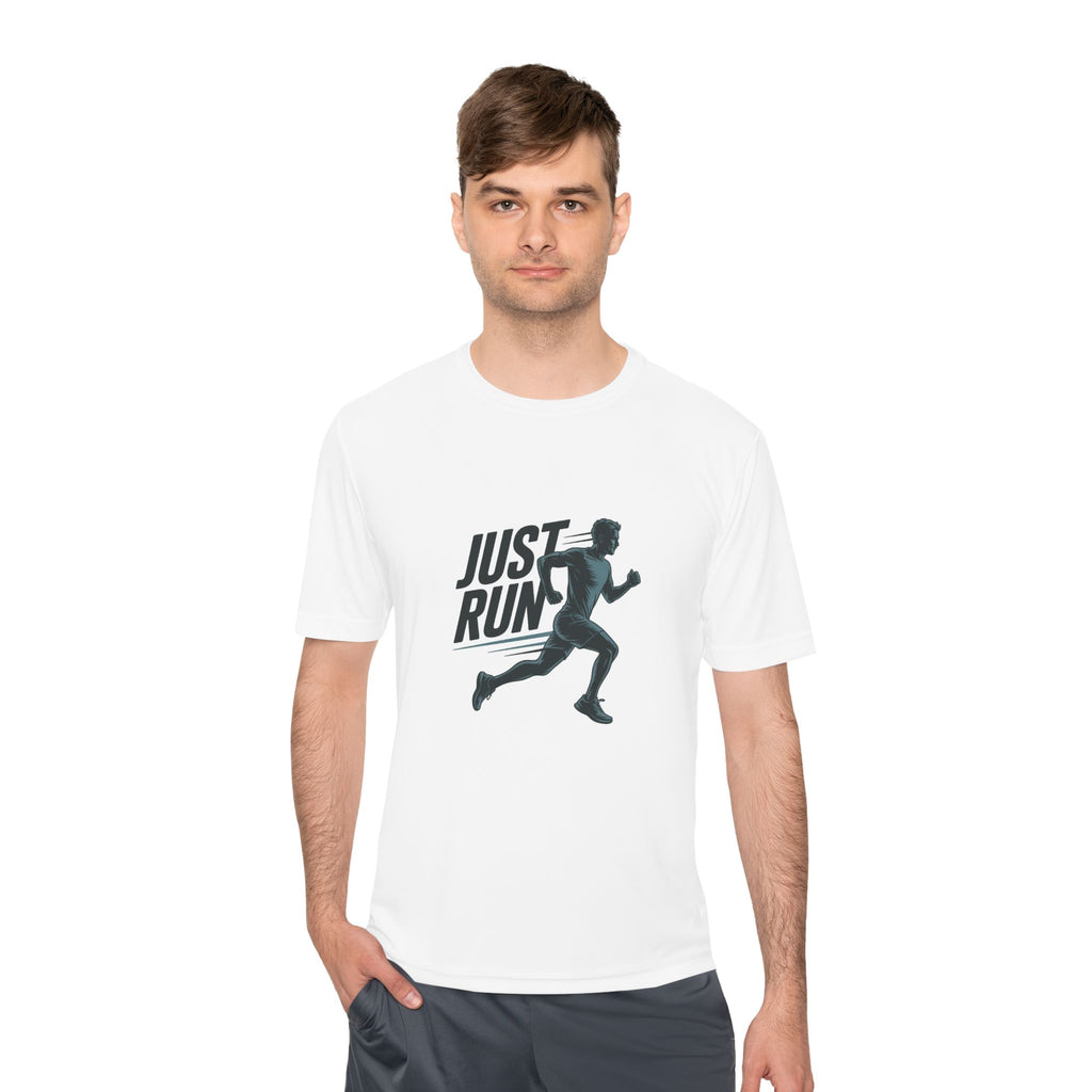 Just Run Unisex Moisture Wicking Tee - Perfect for Active Lifestyles