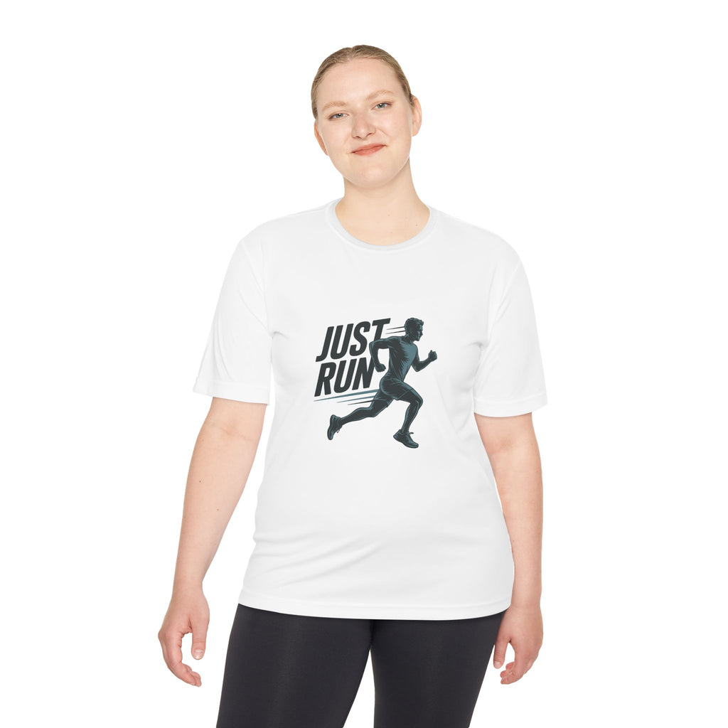Just Run Unisex Moisture Wicking Tee - Perfect for Active Lifestyles